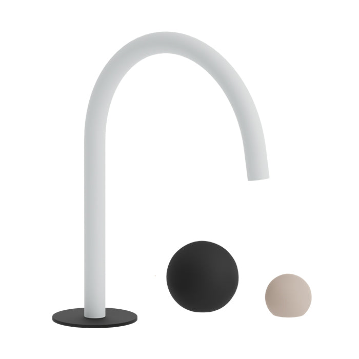 Baril - Marie B35 Two-handle deck mounted lavatory faucet, drain not included