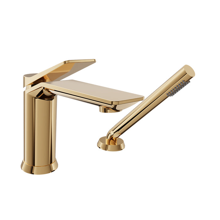 Baril - Profile B46 2-piece deck mount tub filler with hand shower