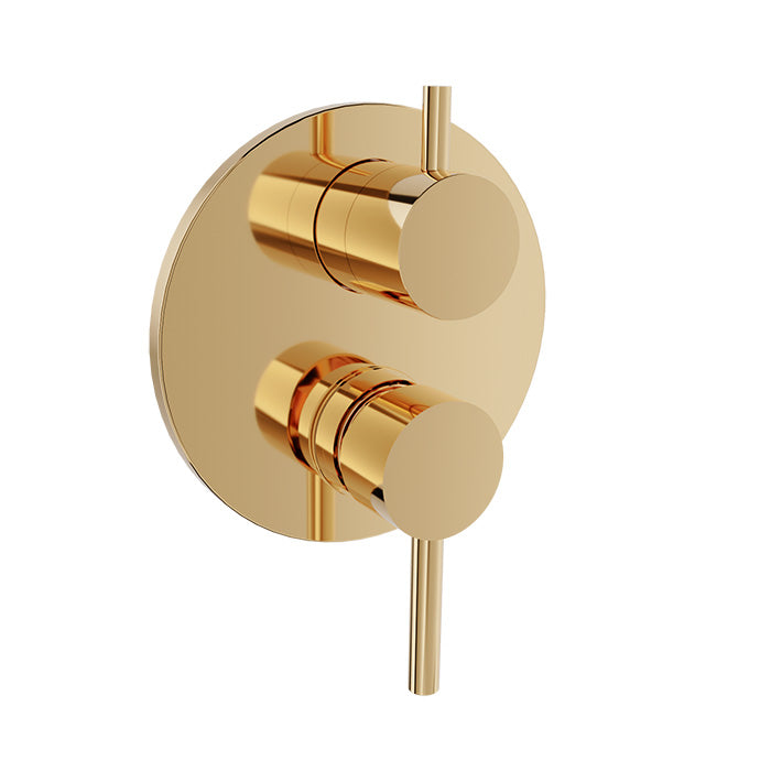 Baril - Zip B66 Complete pressure balanced shower control valve with 2-way diverter