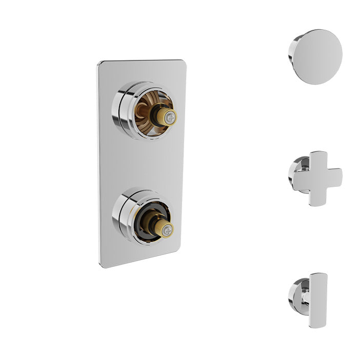 Baril - Air B80 Trim only for thermostatic pressure balanced shower control valve with 1-way diverter (without handle)