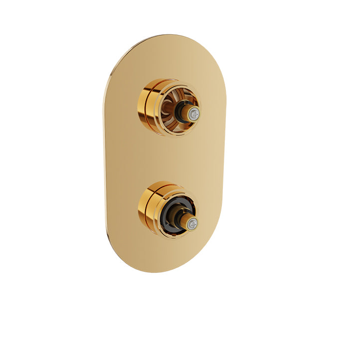 Baril - Air B80 Thermostatic pressure balanced shower valve with 3-way diverter without handle