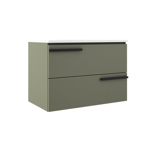 Ico - Accent 31 Inch Two Drawer Wall-Mounted Vanity
