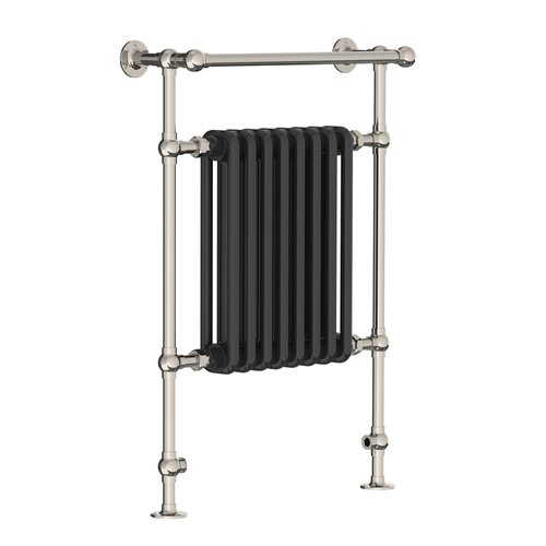 Lefroy Brooks - Traditional Electric Black Radiator Towel Warmer * Special Order *