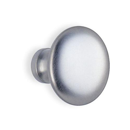 Beslagsboden - Knob In Zinc, Brushed Chrome, Diameter 38 Mm