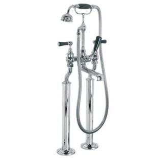Lefroy Brooks - Classic Black Lever Freestanding Bath/Shower Mixer