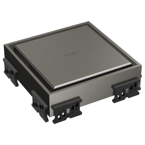 Brizo - 4 Inch Reversible Square Point Shower Drain