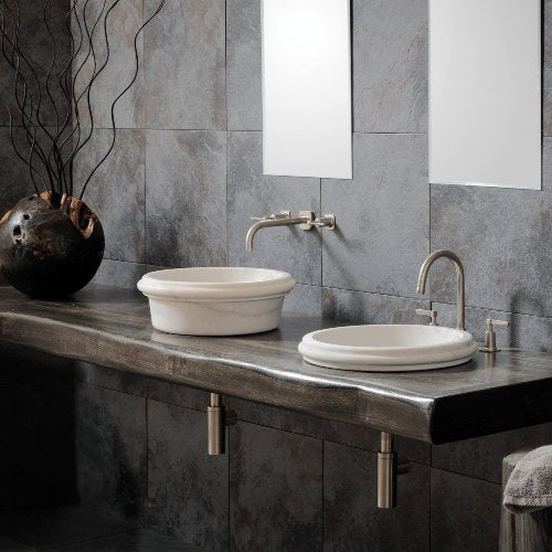 Stone Forest - Cerne Lavatory Sink - Luna Bianca Marble