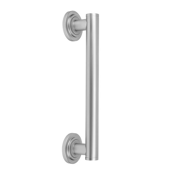 Jaclo - 12 Inch Grand Grab Bar with Contemporary Round Flange