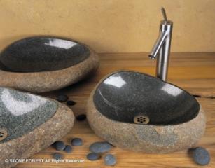 Stone Forest - Natural Wabi Vessel - Granite Boulder