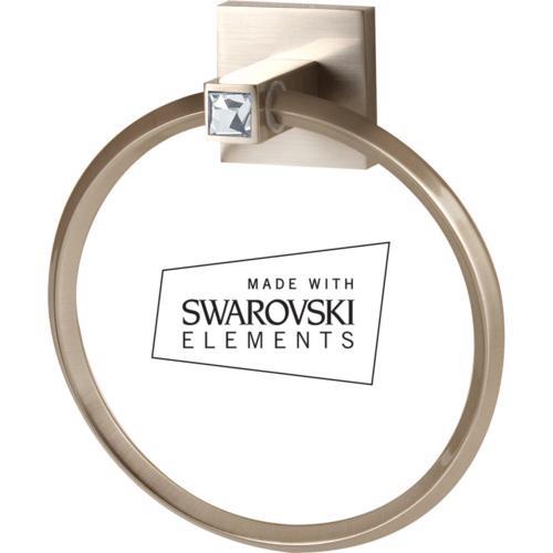 Alno - Contemporary II Crystal Crystal Towel Ring