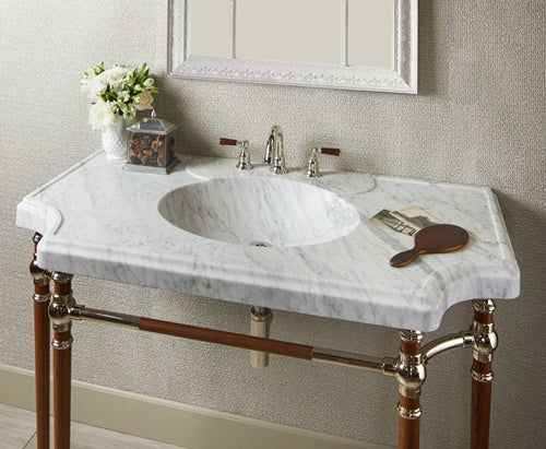 Stone Forest - Bayonne Console Top - Carrara Marble