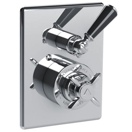 Lefroy Brooks - Classic Black Pressure Balance Trim Only