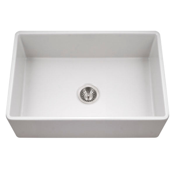 Hamat - Chelsea 30 Inch Apron-Front Fireclay Single Bowl Kitchen Sink