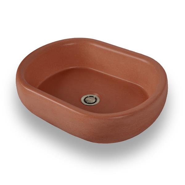Lacava - Newterra Vessel Sink Made Of Concrete, No Overflow.