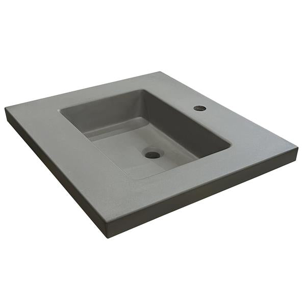 Lacava - Newterra Concrete Vanity Top Made Of Concrete For Vanity Ntr-Un-24
