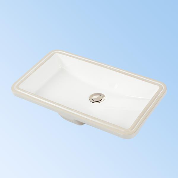 Lacava - Libera Under-Counter Porcelain Sink With An Overflow. W: 21 Inch D: 14 1/4 Inch, H: 5 1/2