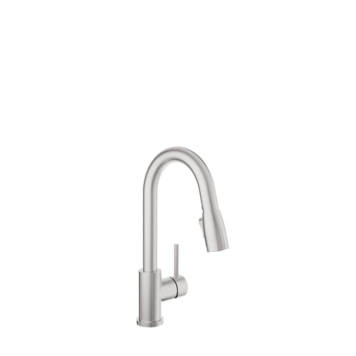 Baril - Unick Single-hole bar / prep kitchen faucet with 2-function pull-down spray