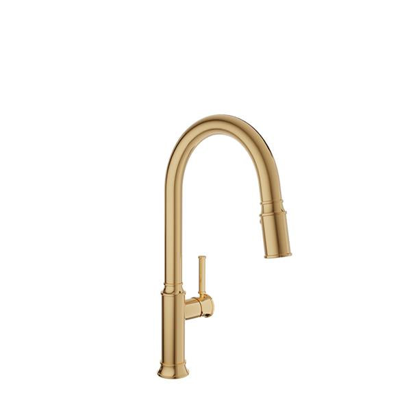 Baril - Villa High single-hole kitchen faucet with 2-function pull-down spray