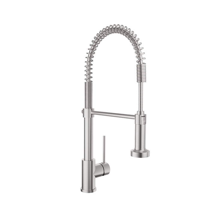 Baril - Tech Industrial style single-hole kitchen faucet with 2-function spray