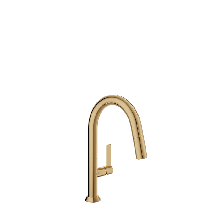 Baril - Arte Single-hole bar / prep kitchen faucet with 2-function pull-down spray