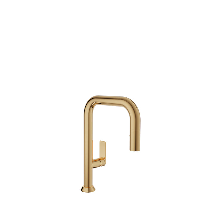 Baril - Tube Single-hole bar / prep kitchen faucet with 2-function pull-down spray