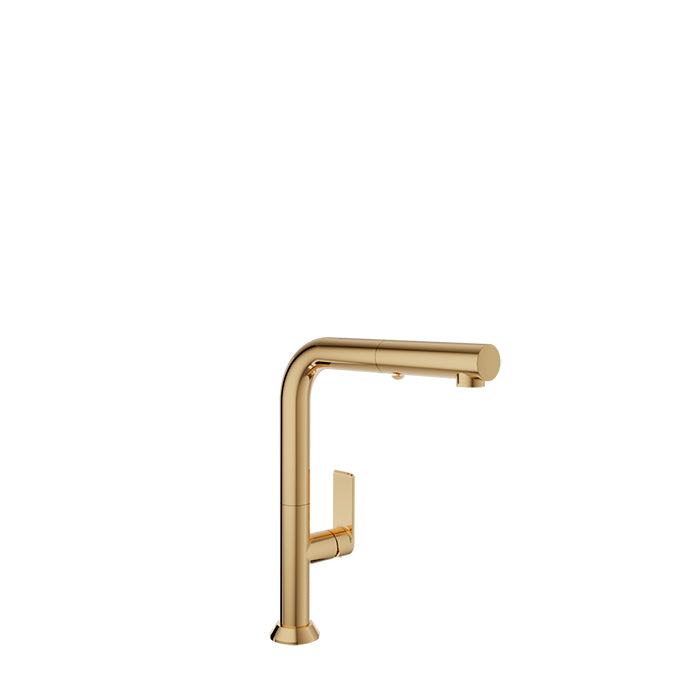 Baril - Tube Single-hole kitchen faucet with 2-function pull-down spray