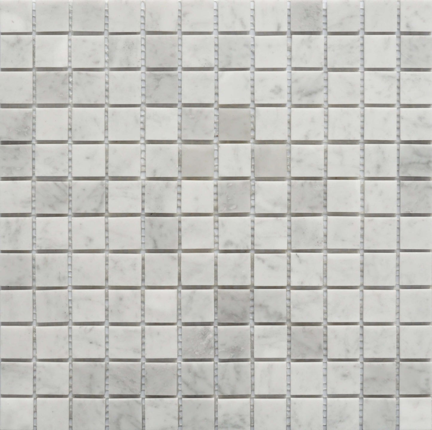 Roca Tile - Carrara Marble 1 x 1 Square 12 x 12 Mosaic