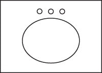 Native Trails - 48 Inch Carrara Vanity Top - Oval Cut-Out