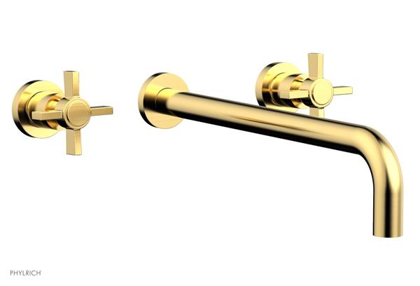 Phylrich - Basic Wall Tub Set 14 Inch Spout - Blade Cross Handles