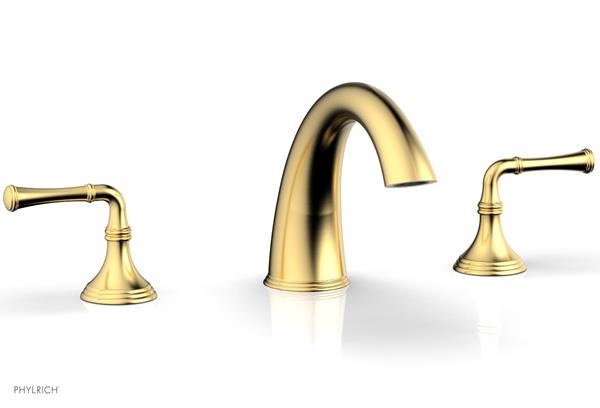 Phylrich - 3Ring Deck Tub Complete Set Trim Ony - Straight Lever Hanldes