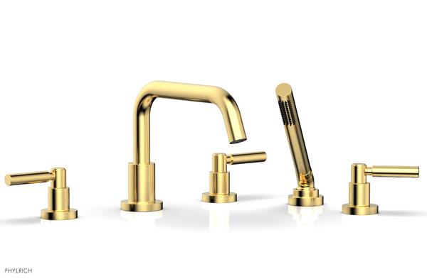 Phylrich - Basic Deck Tub Set with Hand Shower - Lever Handles