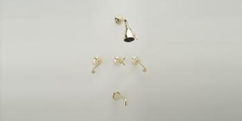 Phylrich - 3Ring Three Handle Tub and Shower Complete Set