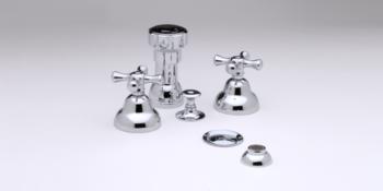 Phylrich - Normandy Four Hole Bidet set W/Vertical Spray