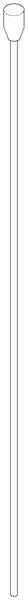Dornbracht - Pull Rod For Drain Set With Knob 7 X 410 X 32 Mm - Brushed Dark Platinum