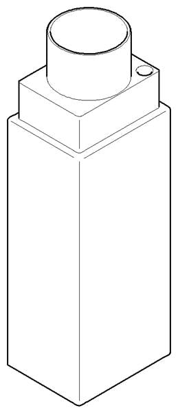 Dornbracht - Mount For Soap Dispenser Pump Mount 30 X 117 X 38 Mm - Brushed Platinum