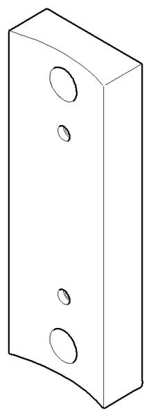 Dornbracht - Holder For Toilet Brush Sets 35 X 100 X 14 Mm - Brushed Durabrass (23Kt Gold)