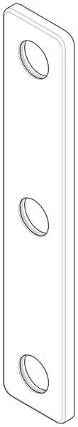 Dornbracht - Escutcheon 55,5 X 295 Mm - Chrome