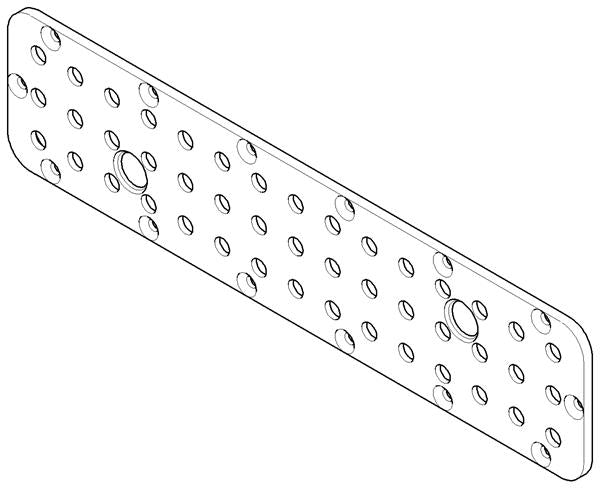 Dornbracht - Escutcheon 240 X 60 X 9 Mm - Chrome