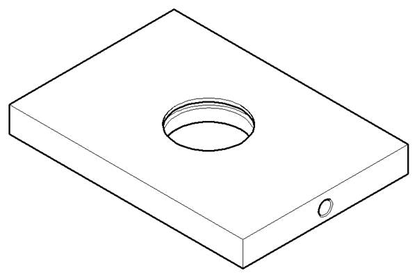 Dornbracht - Escutcheon For Rain Shower 78 X 55,5 X 8,5 Mm - Champagne (22Kt Gold)