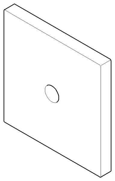 Dornbracht - Escutcheon M15 X 1 78 X 78 X 8,5 Mm - Champagne (22Kt Gold)