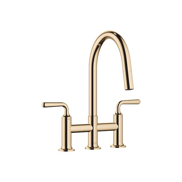 Dornbracht - Vaia Three-Hole Bridge Mixer Pull-Down With Spray Function
