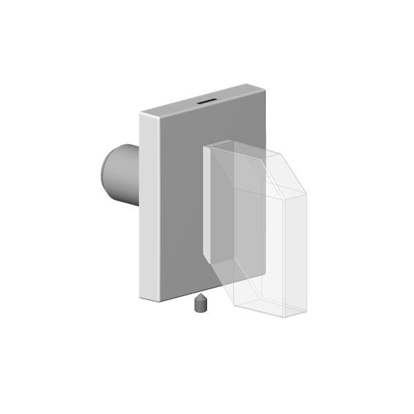 Dornbracht - Handle Hot Rectangular, Transparent
