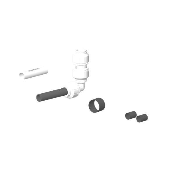 Dornbracht - Aquamoon Pipe Fittings Angled Connector Set Embrace 124 X 104 X 35