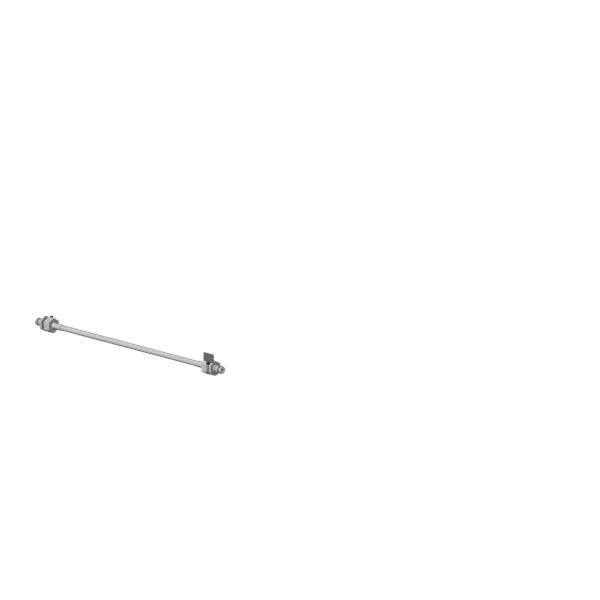 Dornbracht - Flexible Supply Line With Nipple 1/2 Inch X 1/2 Inch X 15-3/4 Inch