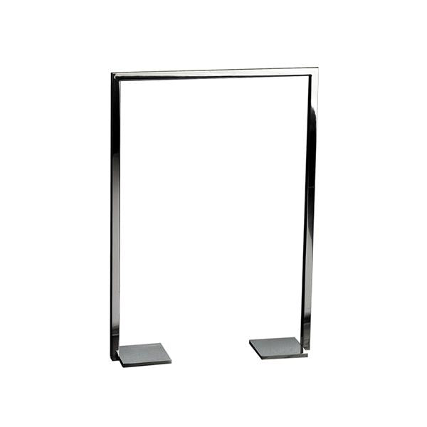 Lacava - Linea Floor-Mount Towel Stand Made Of Stainless Steel, Fixing Floor Kit Included. 19 3/4 InchW, 4 InchD, 27 1/2 InchH