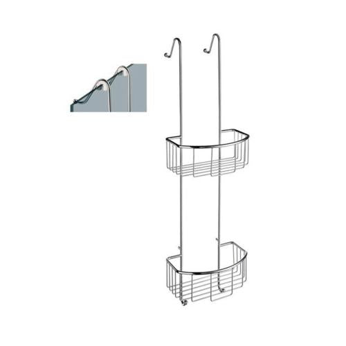 Smedbo - Sideline Basic Shower Basket, Double In Polished Chrome