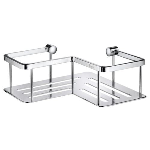 Smedbo - Sideline Corner Shower Basket In Polished Chrome And Solid Brass Construction