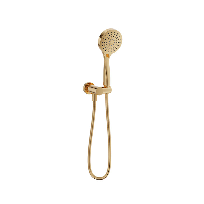 Baril - 3-spray hand shower on wall-mounted supply elbow