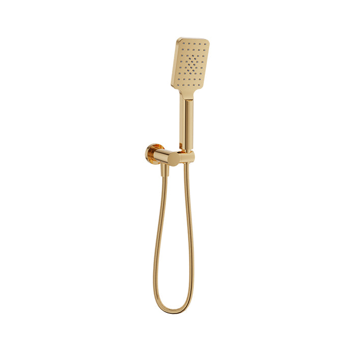 Baril - 3-spray hand shower on wall-mounted supply elbow