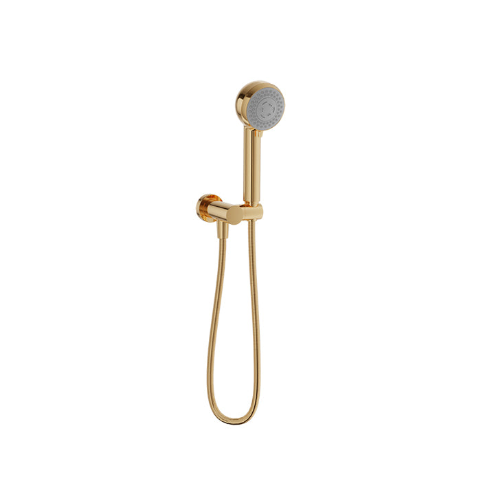 Baril - 2-spray hand shower on wall-mounted supply elbow